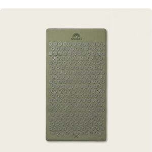 eShakti Olive Green Acupressure Mat with Silver Spikes
